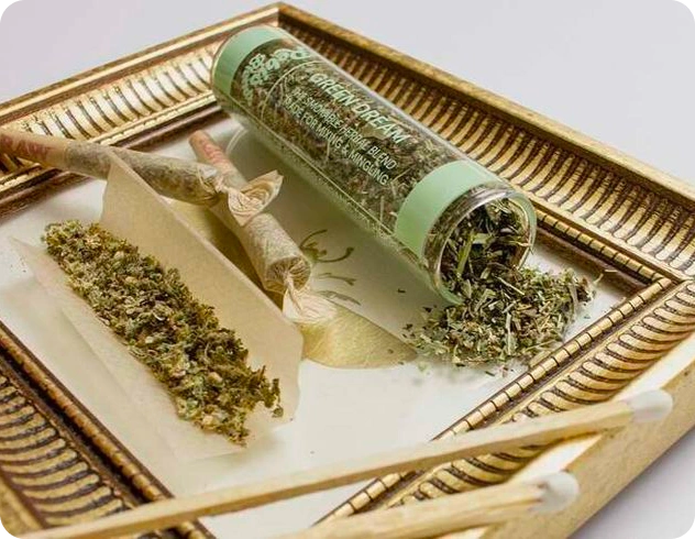 Flower in tray